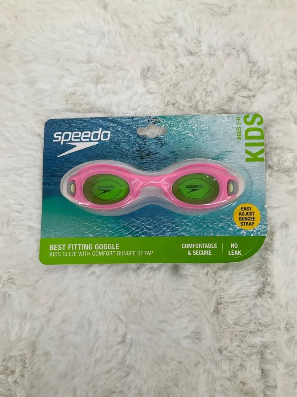 Speedo 2pk Swim Goggles Kids age 3-6 - Anti Fog No Leak UV Protection NEW Pink
